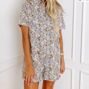 Storia floral retro romper